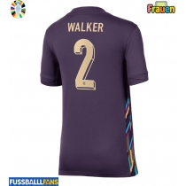 England Kyle Walker #2 Auswärtstrikot Frauen EM 2024 Kurzarm